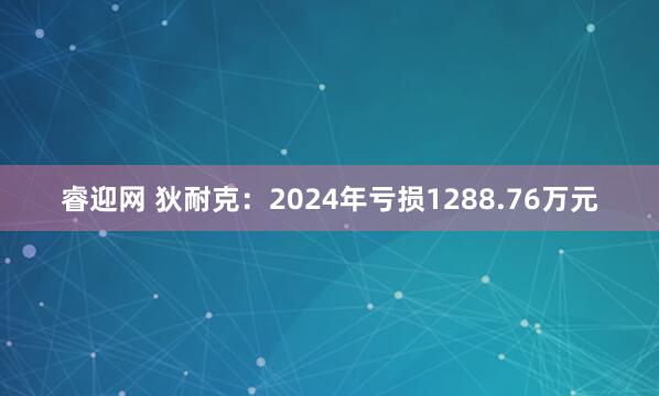 睿迎网 狄耐克：2024年亏损1288.76万元